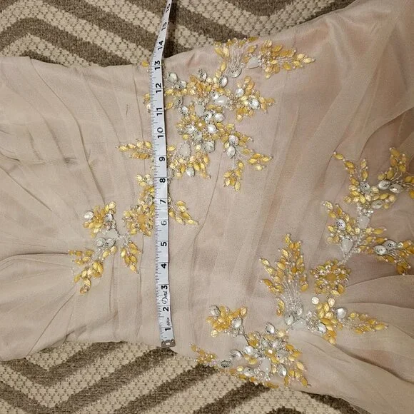 The Anjolique Wedding dress Champagne in 8 NWT - Picture 8 of 10